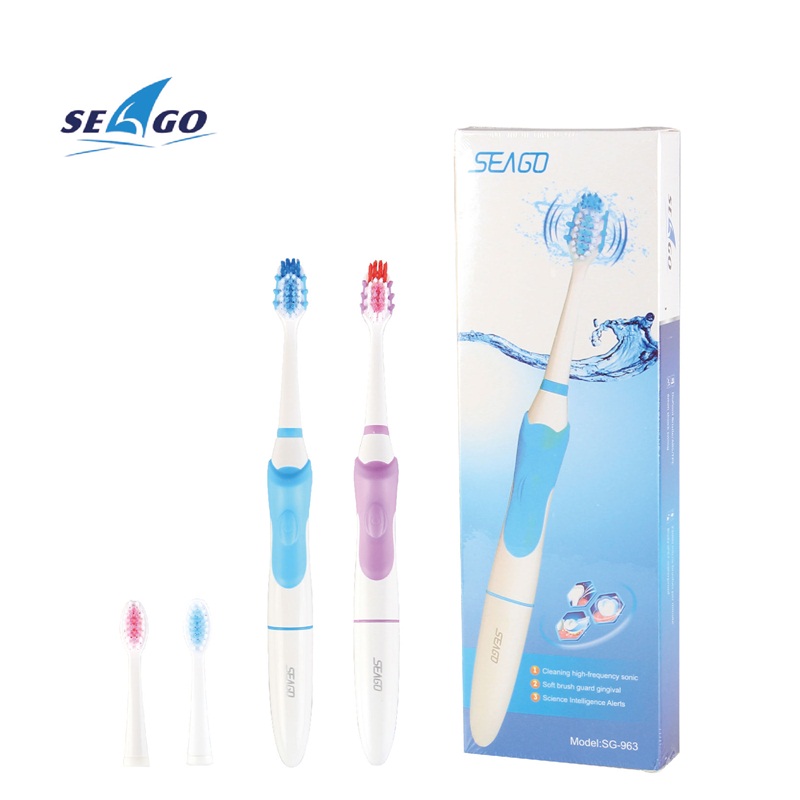 SEAGO Electric Toothbrush Battery Waterproof Automatic Sonic tooth brush Adult Travel Safety Toothbrushes With 3 brush head Gift
SEAGO Electric Toothbrush Battery Waterproof Automatic Sonic tooth brush Adult Travel Safety Toothbrushes With 3 brush head Gift