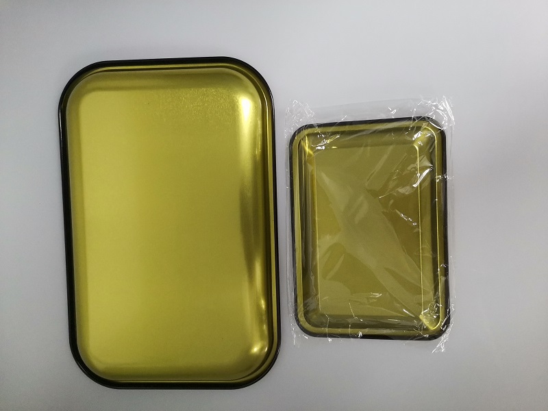 DIY Rolling Tray Metal Cigarette Smoking Rolling Tray Herb Tobacco Tinplate Plate Discs Smoke Cigarette Paper Tray