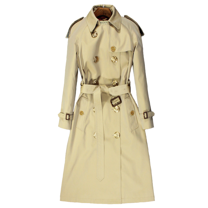 2020 Autumn New England Style trench coat for women Classic Turn-down Collar Double Breasted High-End customization trench coat, Light khaki
2020 Autumn New England Style trench coat for women Classic Turn-down Collar Double Breasted High-End customization trench coat, Light khaki