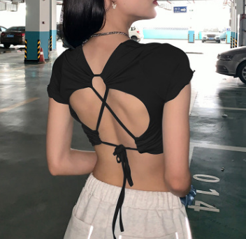 2020 Summer Women' Short Sleeve Sexy Halter T-Shirt Blue Black Round Neck Slim T-Shirt Fashion Hot Sale
2020 Summer Women' Short Sleeve Sexy Halter T-Shirt Blue Black Round Neck Slim T-Shirt Fashion Hot Sale