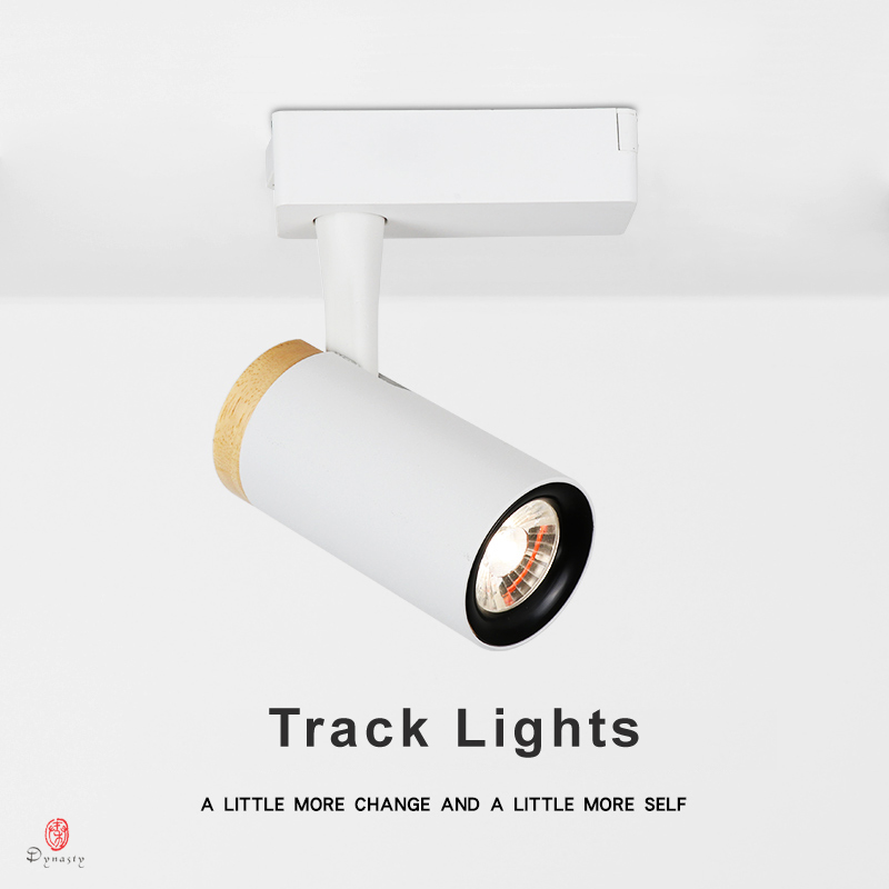 NEW Aluminum& Oak Track Lights Modern LED Spotlights High CRI Premium Quality Spot For Home Shop Cafe Light Effect Dynasty good price
