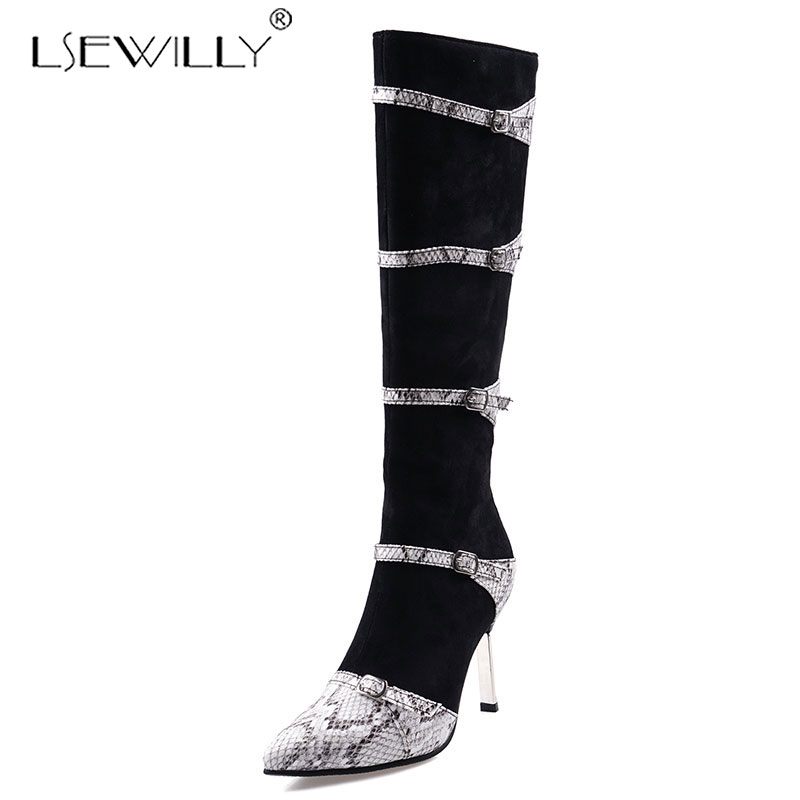 Lsewilly Sexy Snake Skin Print Boots Pointed Toe Thin Heels Thigh High Boots Women PU Leather Knee High Winter Shoes, Black
Lsewilly Sexy Snake Skin Print Boots Pointed Toe Thin Heels Thigh High Boots Women PU Leather Knee High Winter Shoes, Black