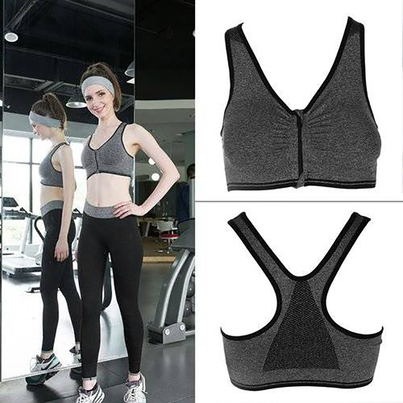 Women Zipper Push Up Sports Bras Running Gym Padded Wirefree Shockproof Gym Fitness Athletic Running Bra Yoga Vest Sports Tops, Dark grey
Women Zipper Push Up Sports Bras Running Gym Padded Wirefree Shockproof Gym Fitness Athletic Running Bra Yoga Vest Sports Tops, Dark grey