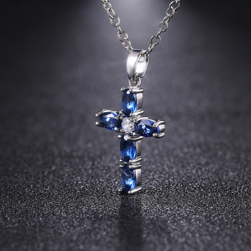 Februaryfrost Brand Fashion Oval Blue Stone Cross Pendent Delicate Women Necklace Daily Wear Anniversary Christmas Gift High Quality Jewelry
Februaryfrost Brand Fashion Oval Blue Stone Cross Pendent Delicate Women Necklace Daily Wear Anniversary Christmas Gift High Quality Jewelry