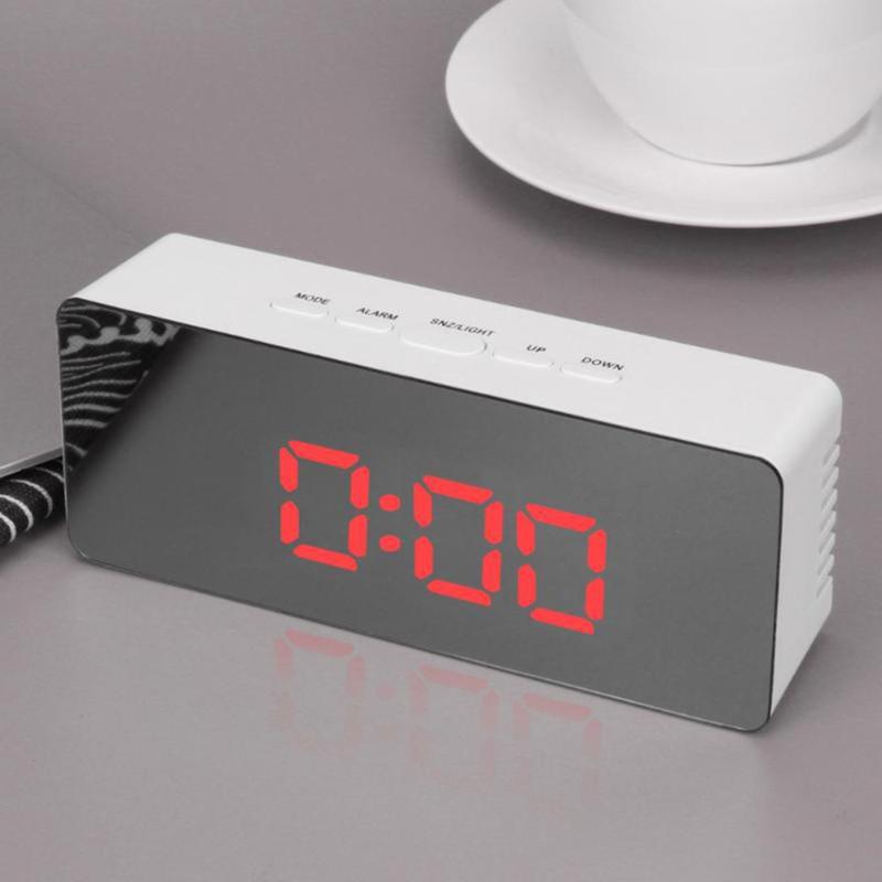 LED Mirror Alarm Clock Digital Table Clock Wake Up Light Electronic Large Time Temperature Display Home Decoration CD
LED Mirror Alarm Clock Digital Table Clock Wake Up Light Electronic Large Time Temperature Display Home Decoration CD