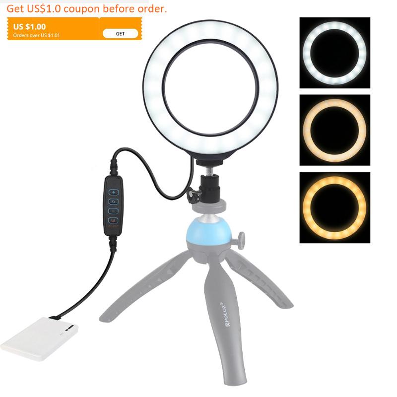 4.6"/6.2" 10cm/16cm USB Dimmable LED Ring Light +Tripod Mount Adapter for Makeup Photo/Video Taking Youtube TikTok Vlog Broadcas
4.6"/6.2" 10cm/16cm USB Dimmable LED Ring Light +Tripod Mount Adapter for Makeup Photo/Video Taking Youtube TikTok Vlog Broadcas