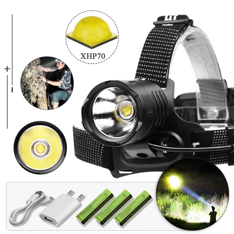 XHP70 6000LM LED Headlamp USB Rechargeable XHP70.2 LED Headlight Waterproof Head Torch Lantern 18650 Battery lamp
XHP70 6000LM LED Headlamp USB Rechargeable XHP70.2 LED Headlight Waterproof Head Torch Lantern 18650 Battery lamp