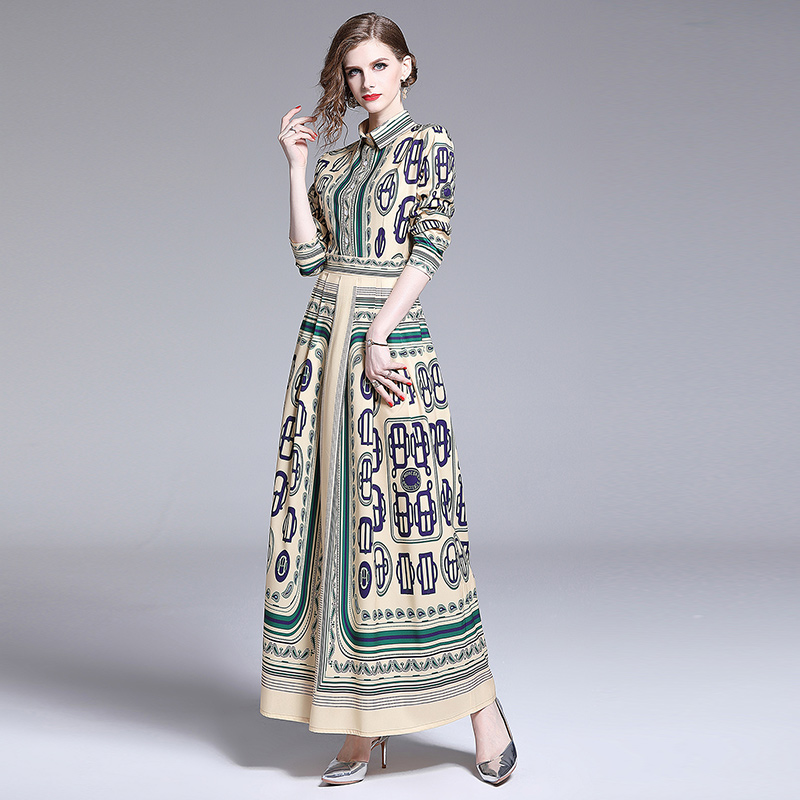 2021 Printed Chic Shirt Maxi Dress Runway Designer Autumn Winter Classic Long Sleeve Lapel Prom Office Ladies Sexy Slim Pleated Dresses Holi, Black;gray
2021 Printed Chic Shirt Maxi Dress Runway Designer Autumn Winter Classic Long Sleeve Lapel Prom Office Ladies Sexy Slim Pleated Dresses Holi, Black;gray
