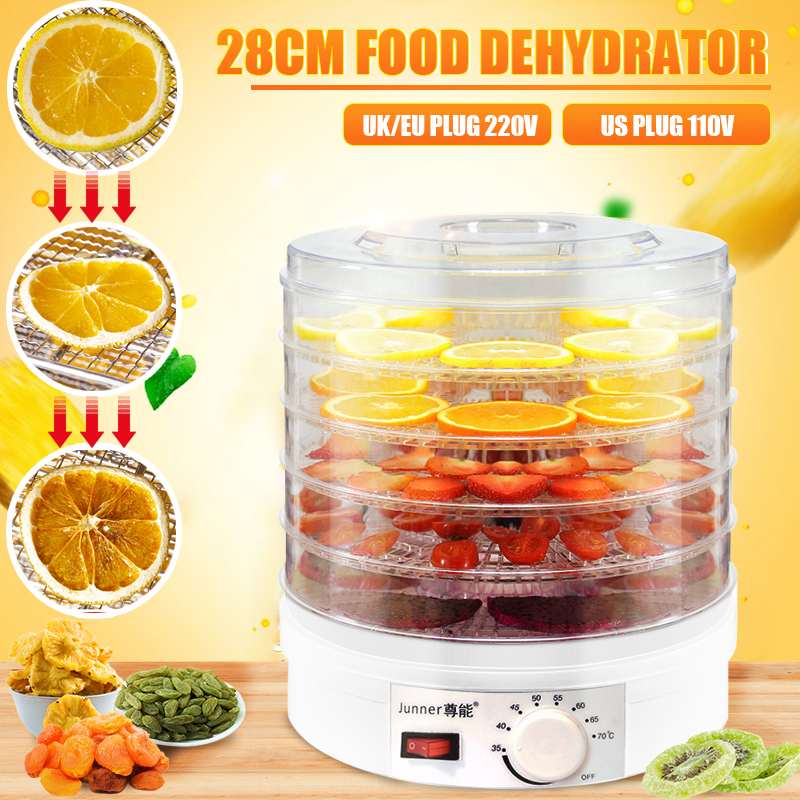 28CM Dried Fruit Vegetables Meat Machine Household Dehydrator Pet Meat Dehydrated 5 Trays Snacks Air Dryer EU US UK
28CM Dried Fruit Vegetables Meat Machine Household Dehydrator Pet Meat Dehydrated 5 Trays Snacks Air Dryer EU US UK