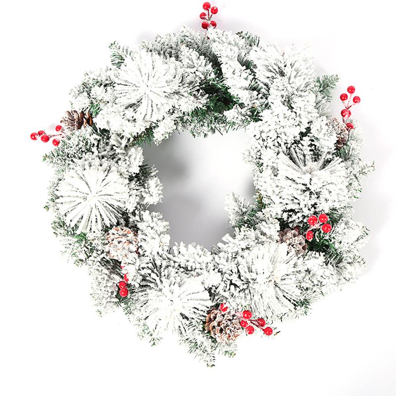 19.69'' Christmas Wreath Snow Frost Artificial Hanging Decor Wreath Christmas Decor, As picture
19.69'' Christmas Wreath Snow Frost Artificial Hanging Decor Wreath Christmas Decor, As picture