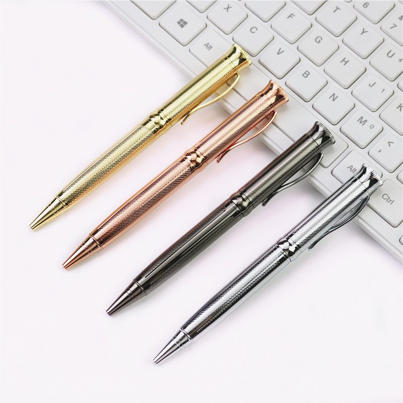 Rotating ballpoint pen high quality all metal roller pen Dark grey rose gold silver gold business gift, Golden pen
Rotating ballpoint pen high quality all metal roller pen Dark grey rose gold silver gold business gift, Golden pen