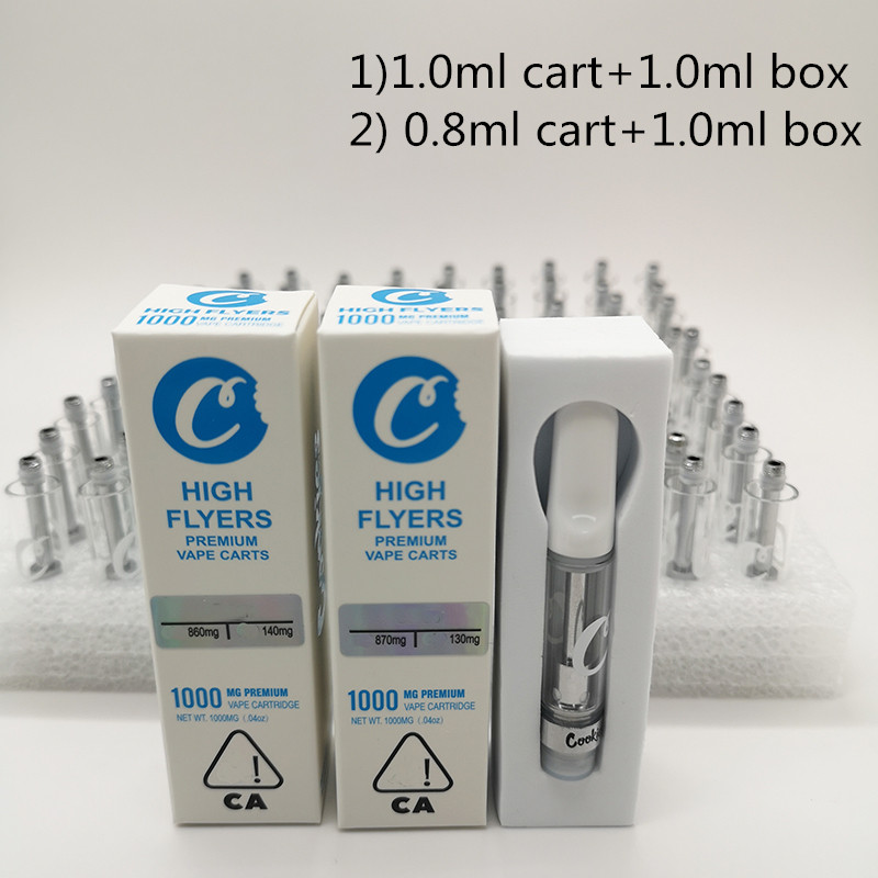 Cookies Carts High Flyers Vape Cartridges Glass Atomizer Packaging 1.0ml 0.8ml Tank Empty Disposable Vaporizer Pen Ceramic Coil 510 Cartridge
Cookies Carts High Flyers Vape Cartridges Glass Atomizer Packaging 1.0ml 0.8ml Tank Empty Disposable Vaporizer Pen Ceramic Coil 510 Cartridge
