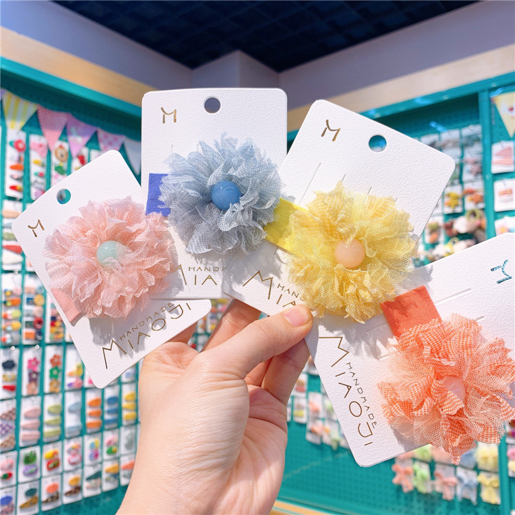 Spring And Summer New Korean Children's Mesh Candy Bb Clip Girl's Princess Baby Lace Flower Hair Clip Hair Ornament
Spring And Summer New Korean Children's Mesh Candy Bb Clip Girl's Princess Baby Lace Flower Hair Clip Hair Ornament