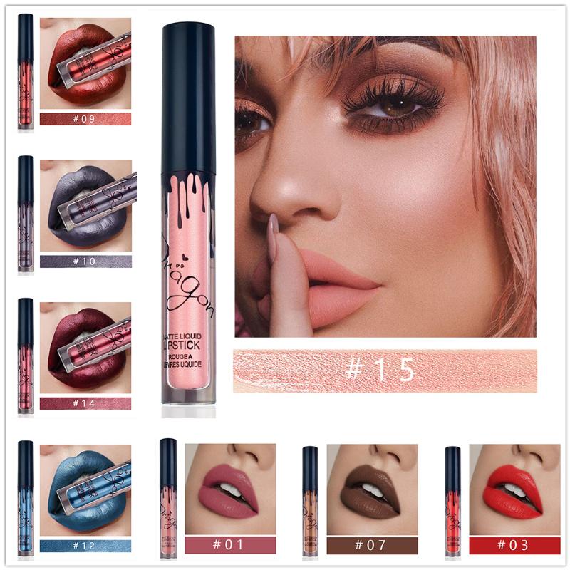 Lip Biting Matte Lipstick Non-stick Cup Metal Color Nude Color Earthy Bronze Lip Gloss Lasting Waterproof Moisturizer Gloss, 15
Lip Biting Matte Lipstick Non-stick Cup Metal Color Nude Color Earthy Bronze Lip Gloss Lasting Waterproof Moisturizer Gloss, 15