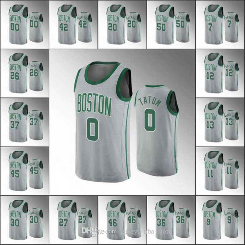 Men Al Horford Jayson Tatum Boston Marcus Smart Jaylen Brown Gordon Hayward Kyrie Irving City Gray Celtics Custom Jersey
Men Al Horford Jayson Tatum Boston Marcus Smart Jaylen Brown Gordon Hayward Kyrie Irving City Gray Celtics Custom Jersey