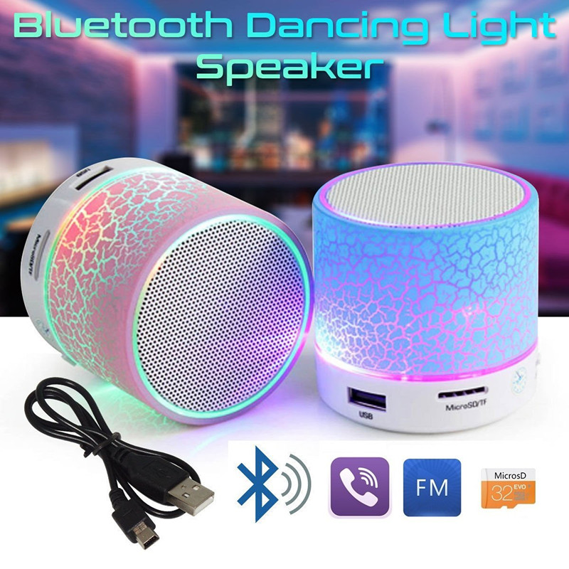 Bluetooth Speaker Colorful Led Portable Mini Wireless Speaker Player USB Radio Fm Mp3 Music Sound Colum for PC Mobile phone
Bluetooth Speaker Colorful Led Portable Mini Wireless Speaker Player USB Radio Fm Mp3 Music Sound Colum for PC Mobile phone