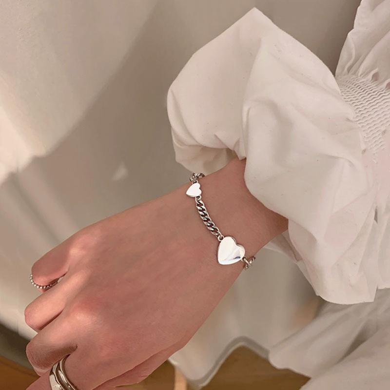 Trendy Love Heart Silver Color Bracelet Chain Bracelet For Women Girl Jewelry Gifts Fashion Accessories
Trendy Love Heart Silver Color Bracelet Chain Bracelet For Women Girl Jewelry Gifts Fashion Accessories