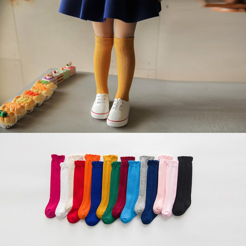 1 Pair Spring Autumn Winter Cotton Lace Double Needle Children Breathable Socks Solid Baby Girls Knee Socks School, White
1 Pair Spring Autumn Winter Cotton Lace Double Needle Children Breathable Socks Solid Baby Girls Knee Socks School, White