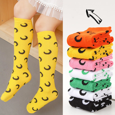 Autumn New Childrens Socks Girls Fashion Moon Pattern Stockings Trendy Style Colorful Knee-length Stockings Girls Street Casual Socks, Black
Autumn New Childrens Socks Girls Fashion Moon Pattern Stockings Trendy Style Colorful Knee-length Stockings Girls Street Casual Socks, Black