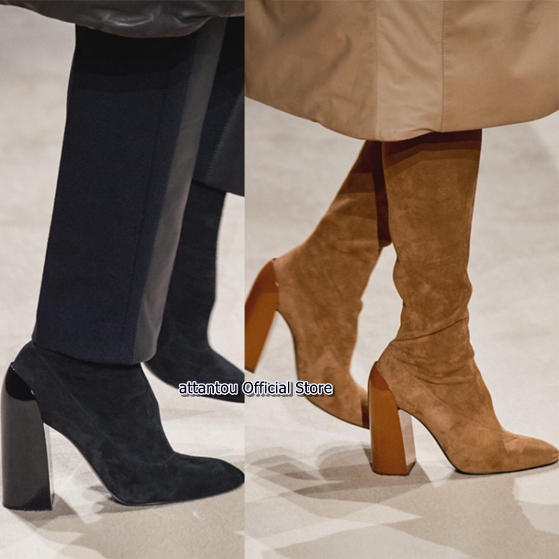 Fashion Show Designer Pointed Toe Strange Chunky Heeled Over The Knee High Heel Boots Women Winter Long Boot Plus size 43, As showed color
Fashion Show Designer Pointed Toe Strange Chunky Heeled Over The Knee High Heel Boots Women Winter Long Boot Plus size 43, As showed color