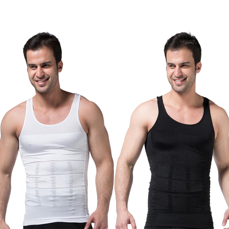 Breathable Elastic Sports Workout Slimming Vest Men Solid Color Tummy Control Body Shaper Waist Trainer Tank Tops Size S-2XL, White
Breathable Elastic Sports Workout Slimming Vest Men Solid Color Tummy Control Body Shaper Waist Trainer Tank Tops Size S-2XL, White