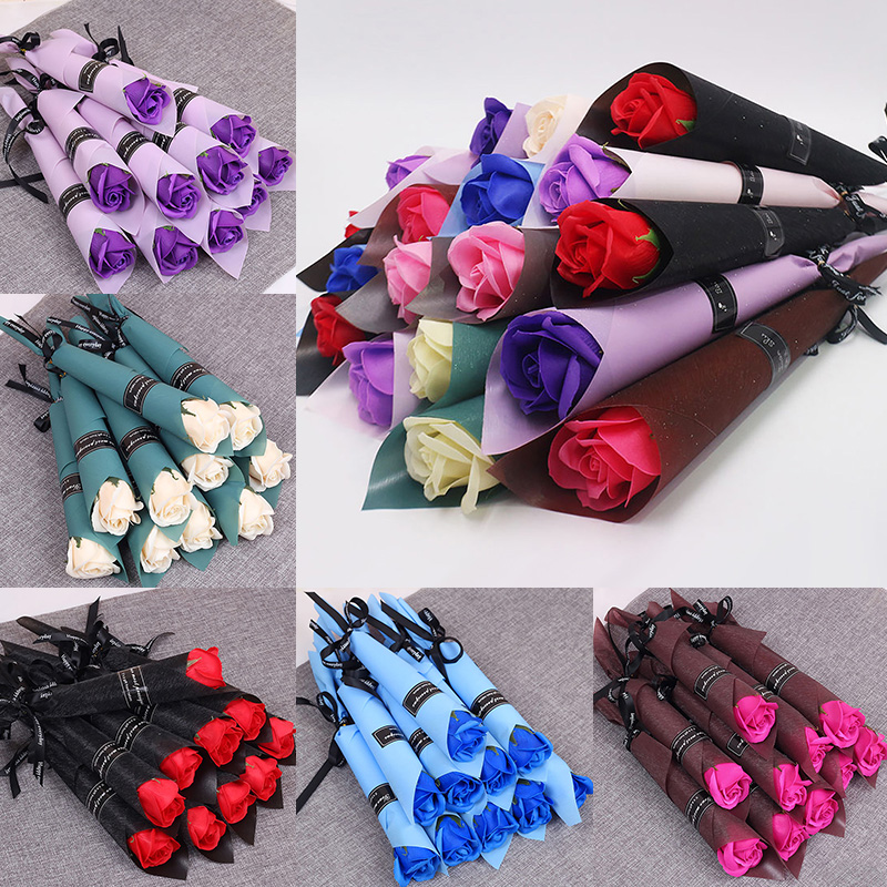 Rose Artificial Flower Soap Flower Bouquet Multicolor Rose Wedding Decoration Scrapbooking Fake 1pc, Blue
Rose Artificial Flower Soap Flower Bouquet Multicolor Rose Wedding Decoration Scrapbooking Fake 1pc, Blue