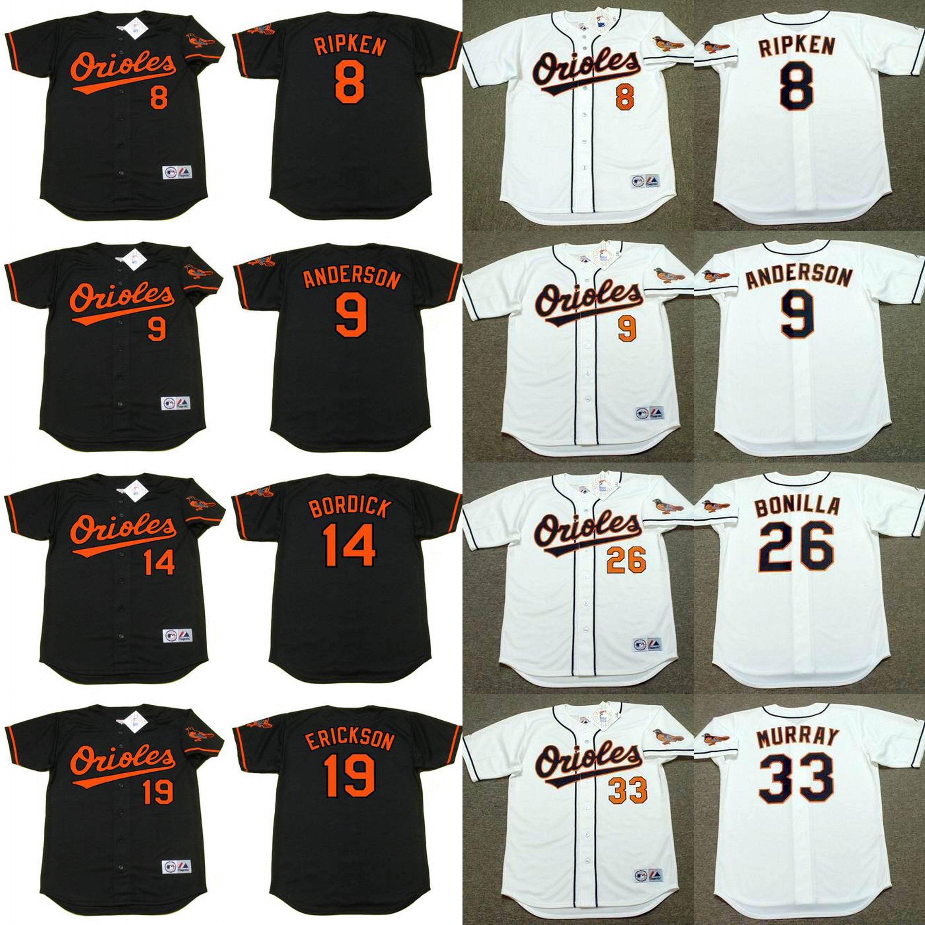 Baltimores 9 BRADY ANDERSON 14 MIKE BORDICK 8 CAL RIPKEN Jr. 19 SCOTT ERICKSON 35 MIKE MUSSINA 17 BJ SURHOFF baseball jersey stitched
Baltimores 9 BRADY ANDERSON 14 MIKE BORDICK 8 CAL RIPKEN Jr. 19 SCOTT ERICKSON 35 MIKE MUSSINA 17 BJ SURHOFF baseball jersey stitched