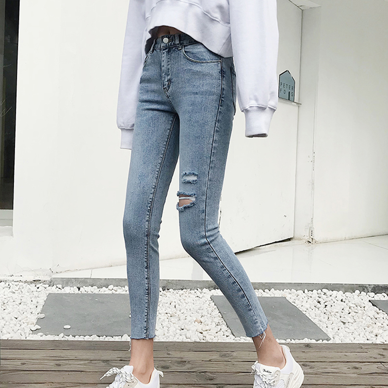 Jeans Ms. 2020 Spring Summer New Style Fashionable Ms. Jeans High Waist Autumn Net Red Tight Holes Skinny Feet Pants Women, Blue
Jeans Ms. 2020 Spring Summer New Style Fashionable Ms. Jeans High Waist Autumn Net Red Tight Holes Skinny Feet Pants Women, Blue