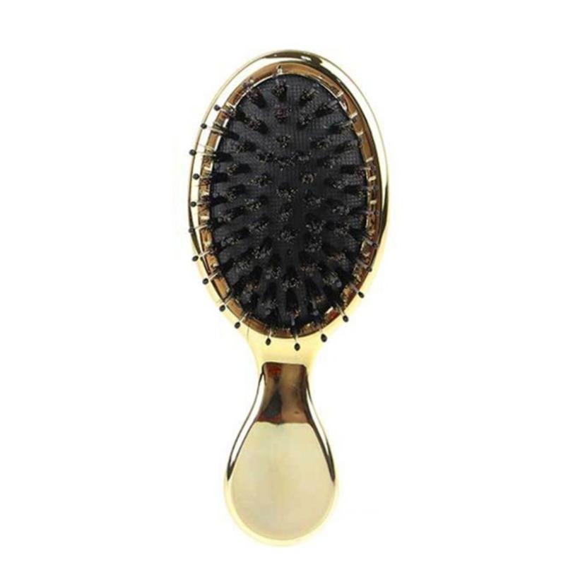 Natural Boar Bristle Hairbrush Mini Handle Massage Comb Anti-static Hair Scalp Paddle Brushes barber Hair Brush Styling Tool
Natural Boar Bristle Hairbrush Mini Handle Massage Comb Anti-static Hair Scalp Paddle Brushes barber Hair Brush Styling Tool