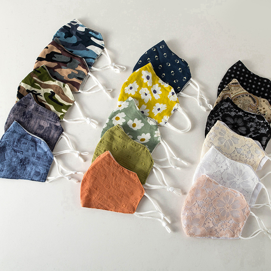 Women Lace Cloth Face Mask Breathable Camouflage Mouth Masks Reusable Sunscreen Masks Floral Printing Face Mask Designer Mask RRA3498
Women Lace Cloth Face Mask Breathable Camouflage Mouth Masks Reusable Sunscreen Masks Floral Printing Face Mask Designer Mask RRA3498