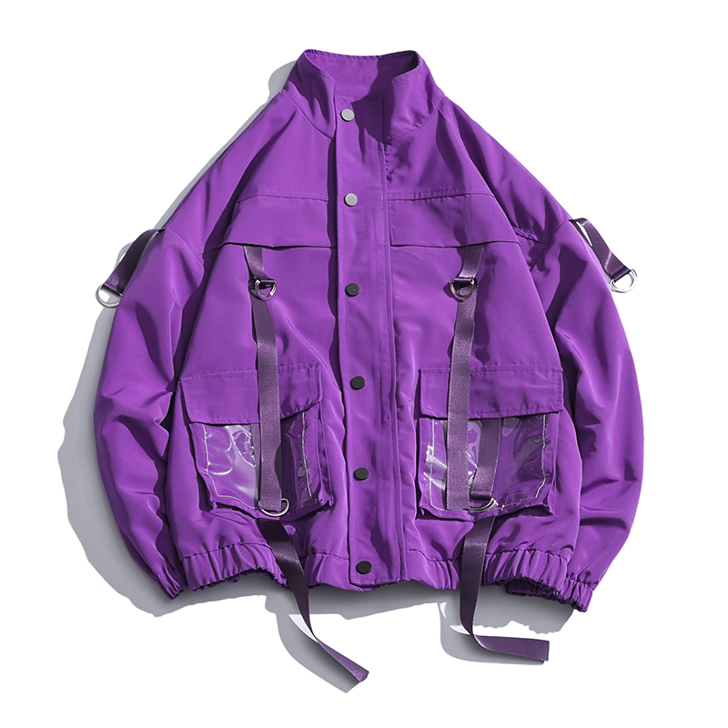 2020 Men Jacket Coats Casual Windbreaker Ribbons Pockets Men's Overalls Bomber Jacket Hip Hop Streetwear Man Outwear, Black
2020 Men Jacket Coats Casual Windbreaker Ribbons Pockets Men's Overalls Bomber Jacket Hip Hop Streetwear Man Outwear, Black