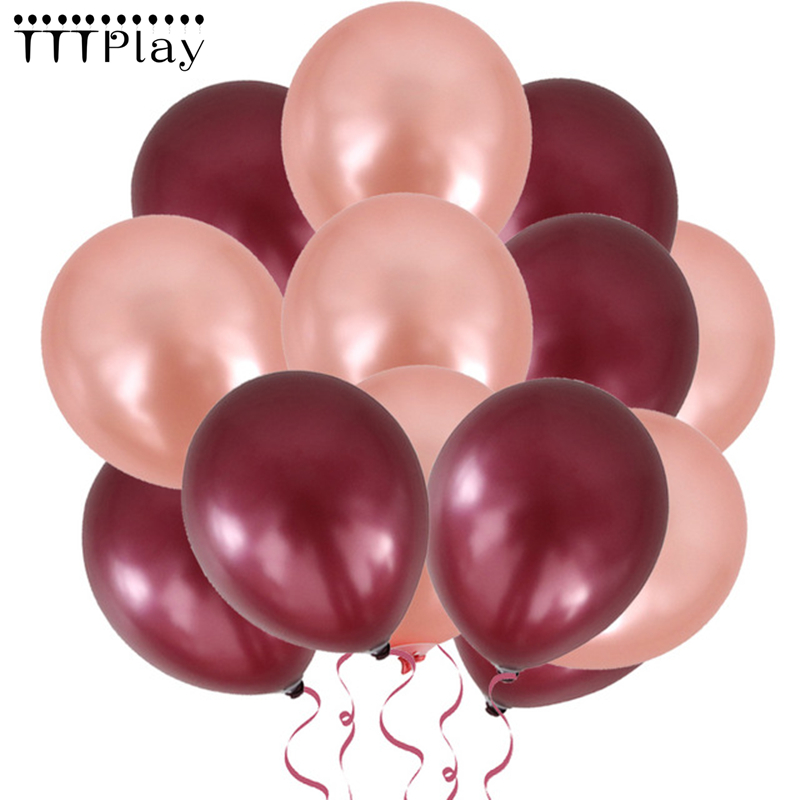 100pcs 12inch Thick 3.2g Latex Balloon Inflatable Pearl Wine Red Rose Gold Air Ballon Wedding Decoration Birthday Party Supplies
100pcs 12inch Thick 3.2g Latex Balloon Inflatable Pearl Wine Red Rose Gold Air Ballon Wedding Decoration Birthday Party Supplies