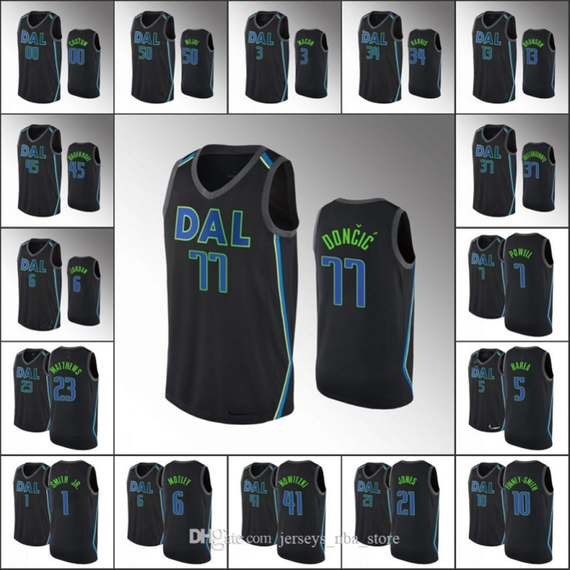 Men Luka Doncic Maxi Kleber Dallas Johnathan Motley Dirk Nowitzki Yogi Ferrell City Black Mavericks Custom Jersey, 15
Men Luka Doncic Maxi Kleber Dallas Johnathan Motley Dirk Nowitzki Yogi Ferrell City Black Mavericks Custom Jersey, 15