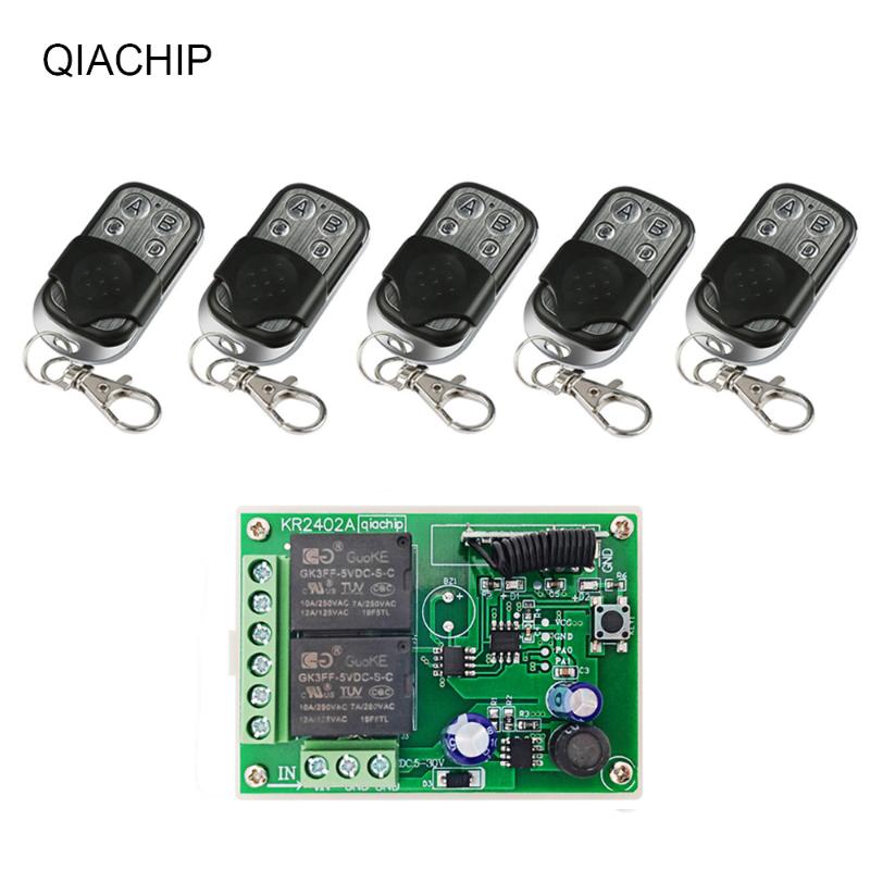 QIACHIP 433mhz 2CH RF Relay Receiver Module DC 6V 12V 24V Universal Wireless Remote Control For Garage Door Opener Control DIY
QIACHIP 433mhz 2CH RF Relay Receiver Module DC 6V 12V 24V Universal Wireless Remote Control For Garage Door Opener Control DIY