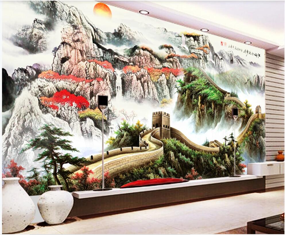 3d wallpaper custom photo mural on the wall Chinese style great wall mountain scenery home decor 3d wall murals wallpaper for living Room, Non-woven wallpaper
3d wallpaper custom photo mural on the wall Chinese style great wall mountain scenery home decor 3d wall murals wallpaper for living Room, Non-woven wallpaper