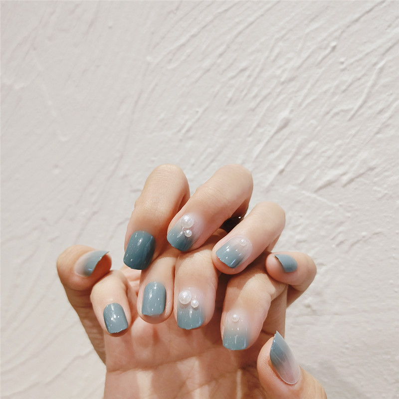 24pcs Spruce Gradient Color Short Length Fake Nails Bride Photo Prop Detachable Pearl Decor Daily Wear Nails TY, As
24pcs Spruce Gradient Color Short Length Fake Nails Bride Photo Prop Detachable Pearl Decor Daily Wear Nails TY, As