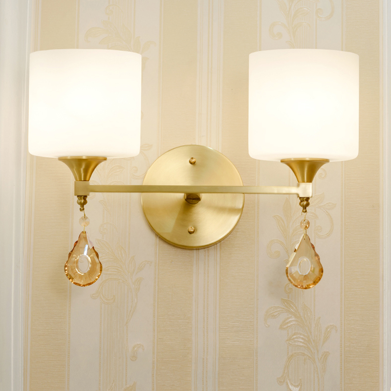 FKL Copper European Style Wall Lamp Bedroom Bedside Aisle Lamp Double Head Single Head Simple Living room Wall
FKL Copper European Style Wall Lamp Bedroom Bedside Aisle Lamp Double Head Single Head Simple Living room Wall