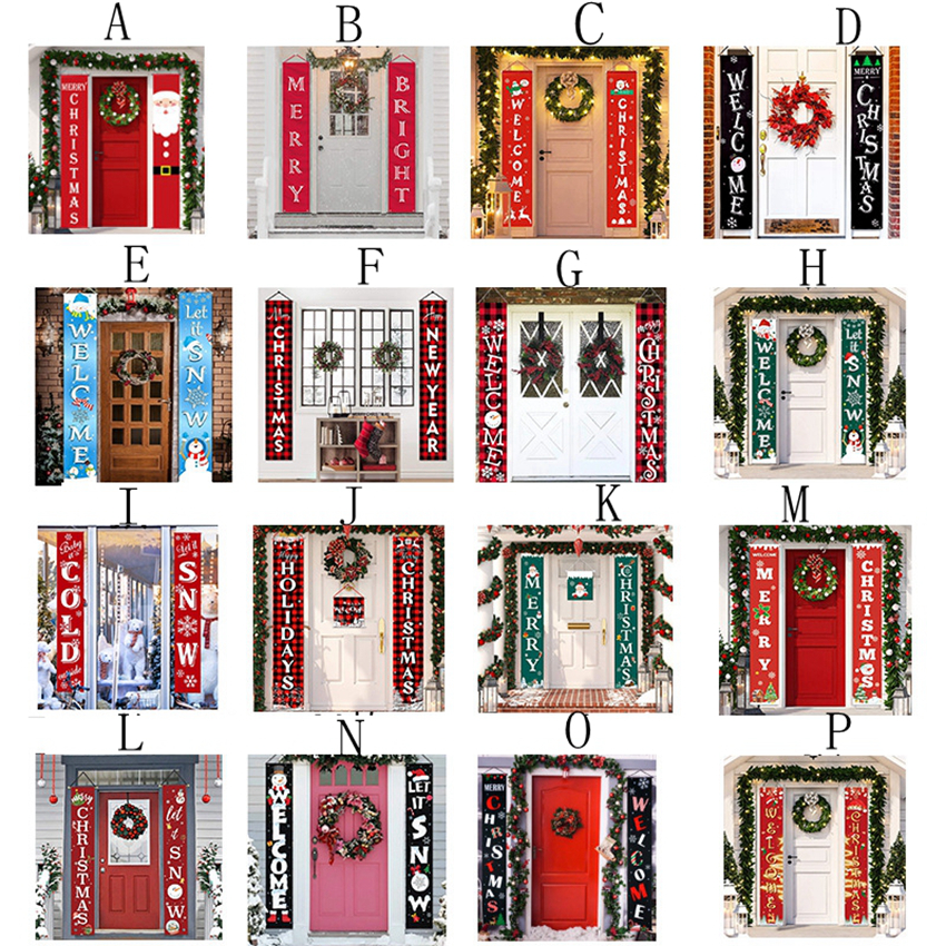 25style Christmas Couplets Merry Christmas Banner Door Hanging Banner Porch Sign Hanging flags Decorations curtain Xmas Couplet GGA3750
25style Christmas Couplets Merry Christmas Banner Door Hanging Banner Porch Sign Hanging flags Decorations curtain Xmas Couplet GGA3750