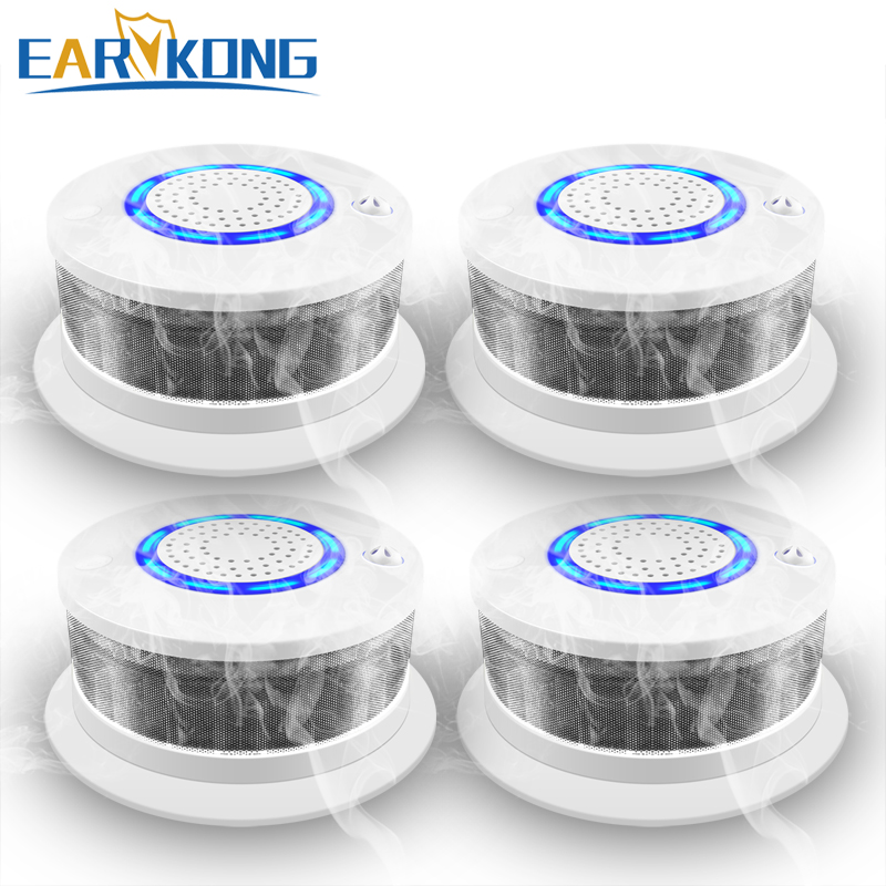 4 Pieces of Fire Smoke Detector 433MHz Wireless Smoke / Fire / High Temperature Alarm Sound & Light Alarm For home security
4 Pieces of Fire Smoke Detector 433MHz Wireless Smoke / Fire / High Temperature Alarm Sound & Light Alarm For home security