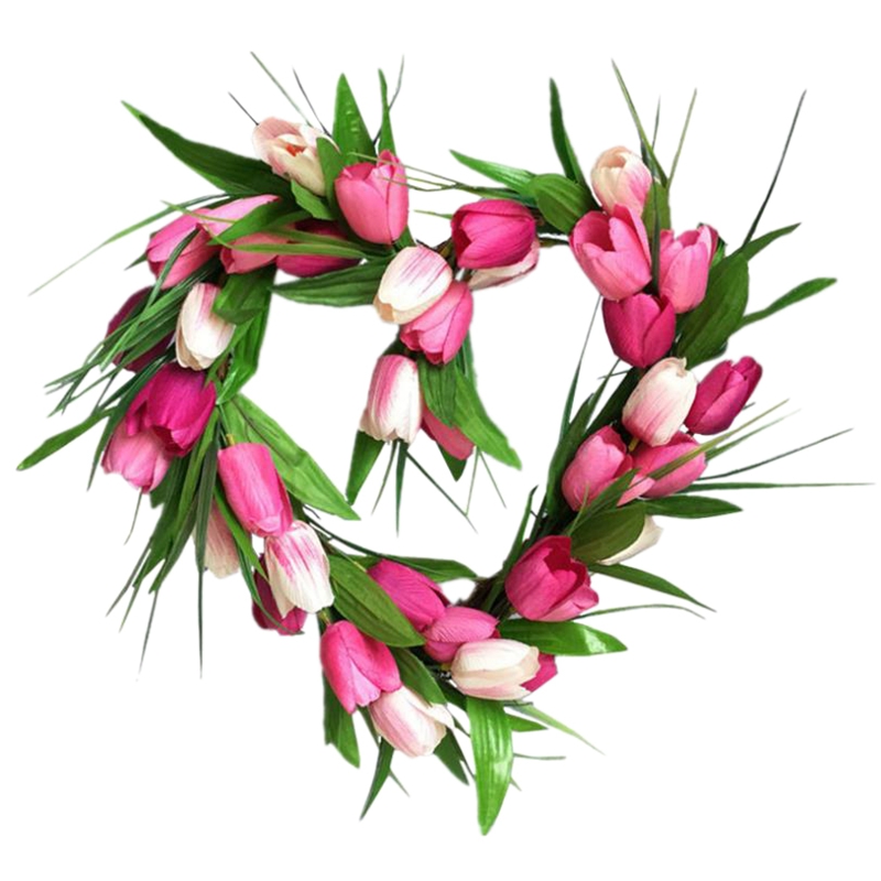 HOT SALE Heart Artificial Tulip Wreath Flower Wreaths for Front Door Home Decor for Window Wall Party Wedding Hanging Decor, As shown
HOT SALE Heart Artificial Tulip Wreath Flower Wreaths for Front Door Home Decor for Window Wall Party Wedding Hanging Decor, As shown
