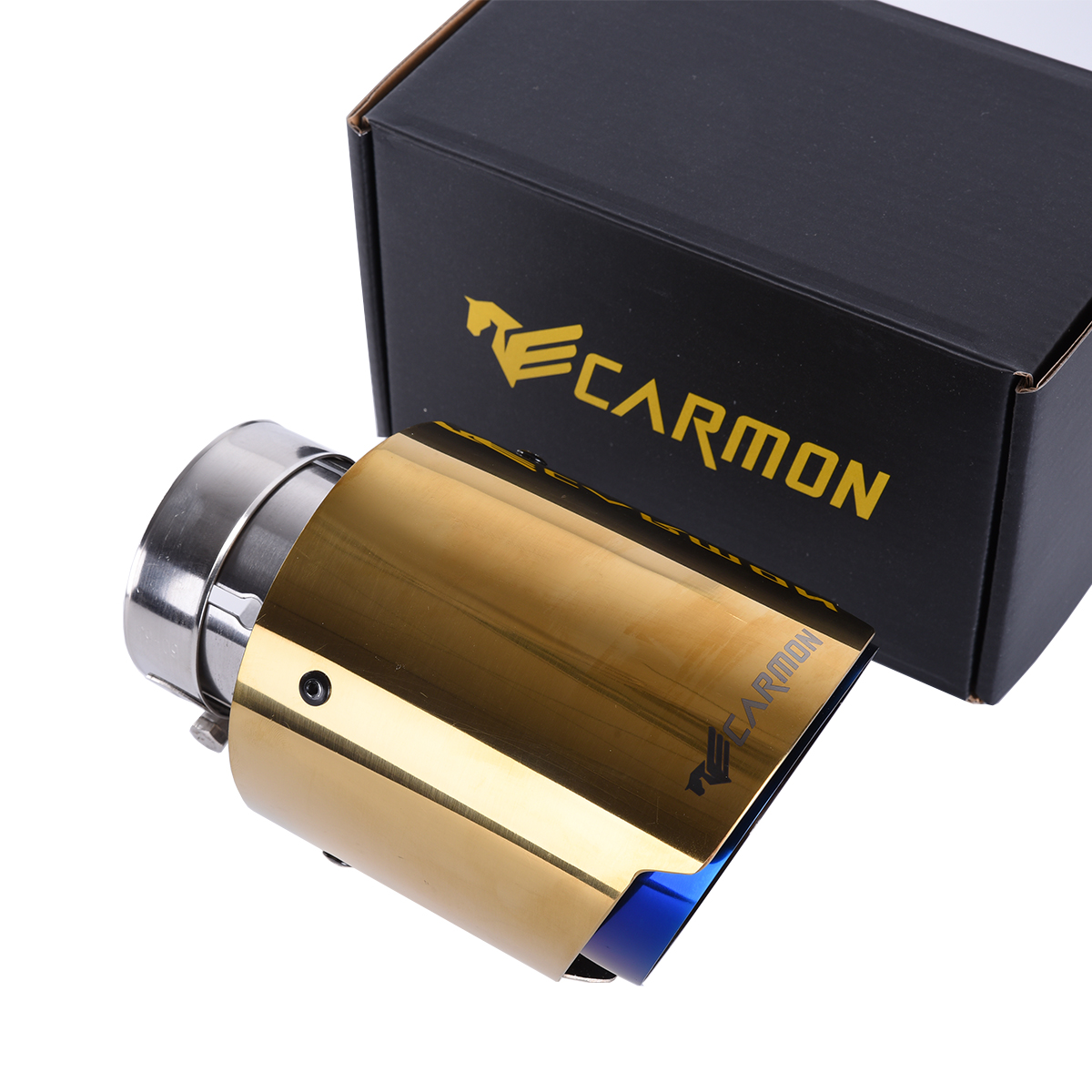 Car Universal carmon golden Stainless Steel Exhaust Tip with burnt blue Color End Pipe for BMW BENZ Audi VW Golf Parts
Car Universal carmon golden Stainless Steel Exhaust Tip with burnt blue Color End Pipe for BMW BENZ Audi VW Golf Parts