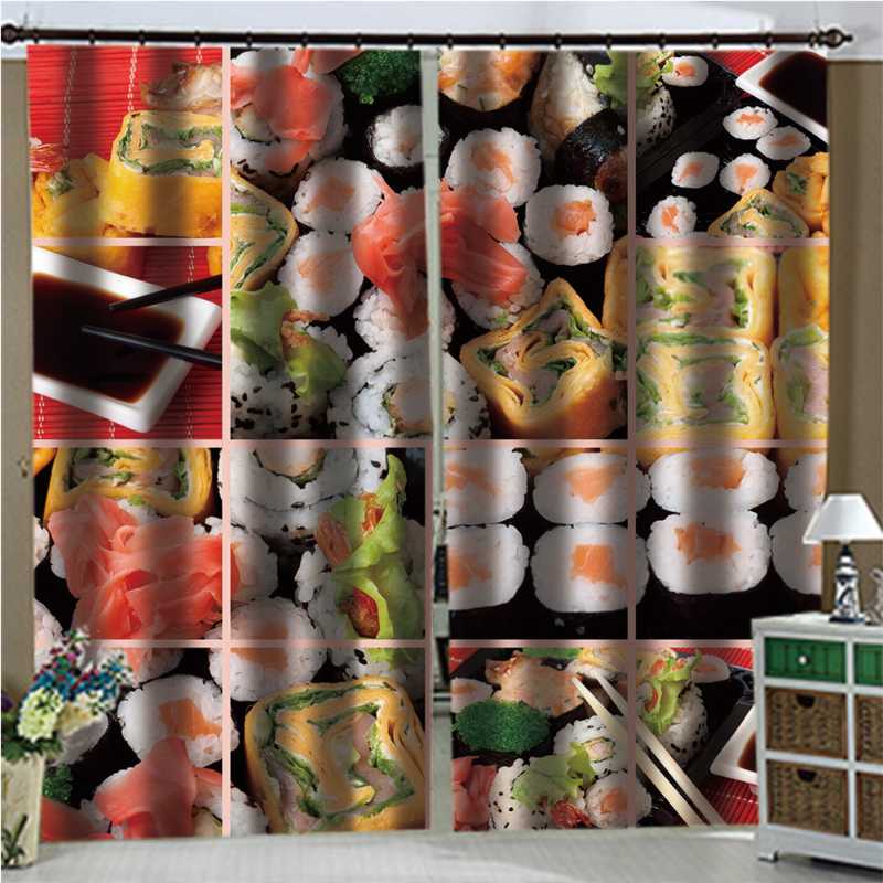 3d Curtains Blackout for Living Room Kids Bedroom Fabric Japanese sushi pictures custom curtains, As pic
3d Curtains Blackout for Living Room Kids Bedroom Fabric Japanese sushi pictures custom curtains, As pic