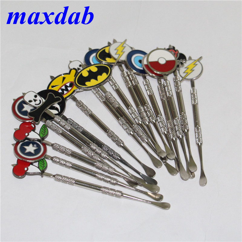 Newest dabber tools atomizer 120mm silver metal dab jar smoking tool for wax or dry herb vaporizer pen titanium nail with cartoon badges
Newest dabber tools atomizer 120mm silver metal dab jar smoking tool for wax or dry herb vaporizer pen titanium nail with cartoon badges