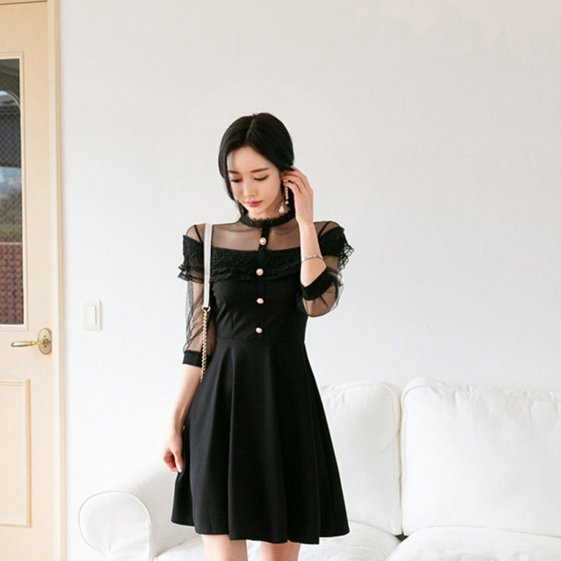 Fashion women comfortable elegant cute perspective dress new arrival temperament party beautiful beach fresh mini a-line dress, Black
Fashion women comfortable elegant cute perspective dress new arrival temperament party beautiful beach fresh mini a-line dress, Black