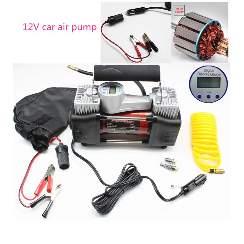 Tyre Inflatable Pump Automobiles Double cyclinders+Emergency lamp + pure copper motor Car Air tire Compressor 12v with carry bag
Tyre Inflatable Pump Automobiles Double cyclinders+Emergency lamp + pure copper motor Car Air tire Compressor 12v with carry bag