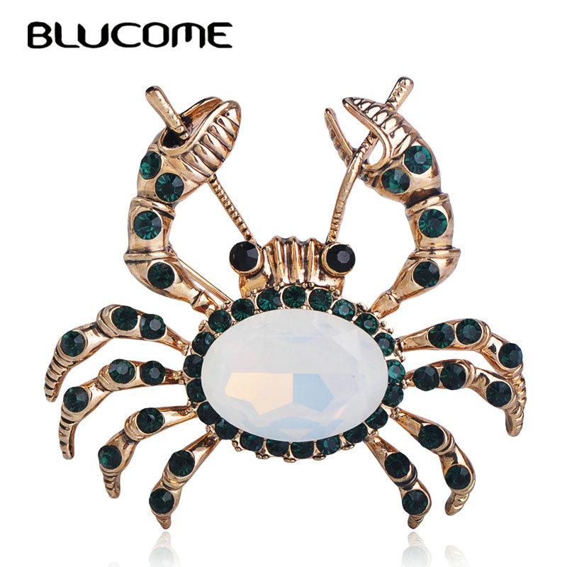 Blucome Fashion Large Crab Shape Brooches Gold Color Crystal Jewelry Pins Women Men Children Clothes Accessories Scarf buckles
Blucome Fashion Large Crab Shape Brooches Gold Color Crystal Jewelry Pins Women Men Children Clothes Accessories Scarf buckles