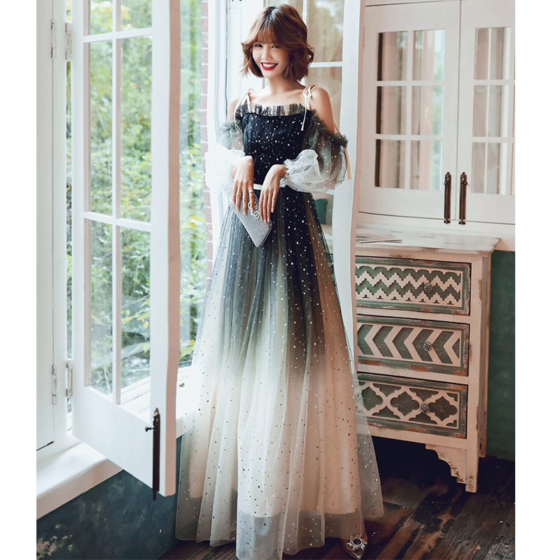 Black Noble Cheongsam Starry Sky Gradual Change Sexy Evening Party Dress Sequins Formal Dress Women Full Length Prom Gown
Black Noble Cheongsam Starry Sky Gradual Change Sexy Evening Party Dress Sequins Formal Dress Women Full Length Prom Gown