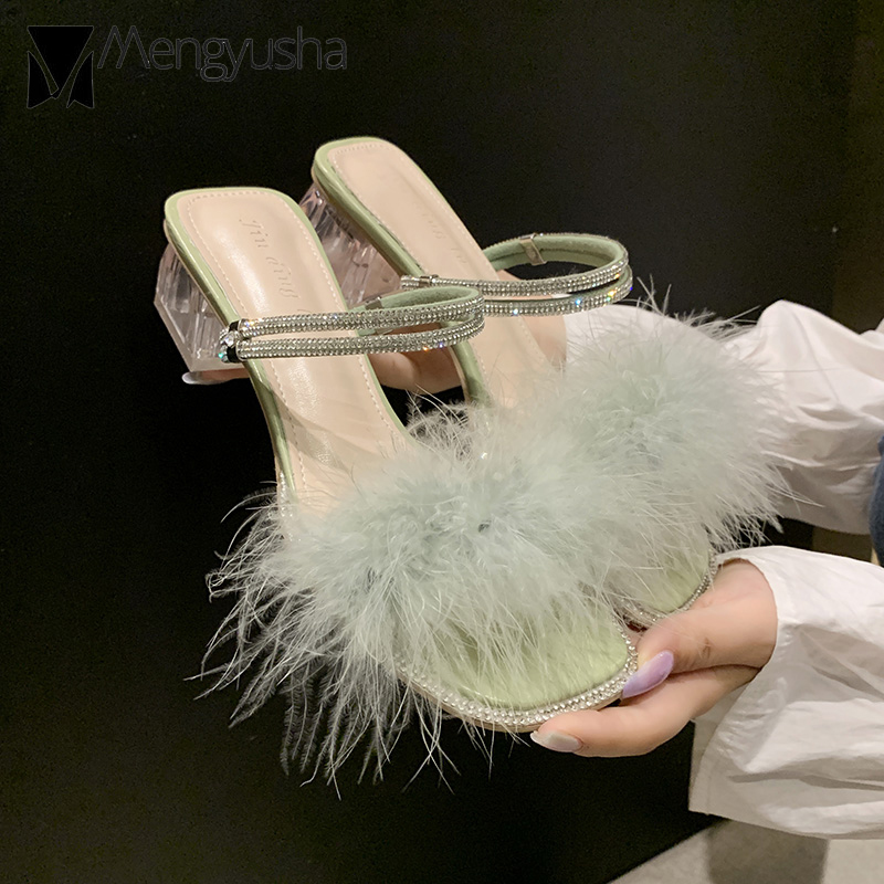 transparent heel fur sandals women glitter crystal band gladiator sandalias mujer sweet long furry femmes sandales summer slides, Beige
transparent heel fur sandals women glitter crystal band gladiator sandalias mujer sweet long furry femmes sandales summer slides, Beige