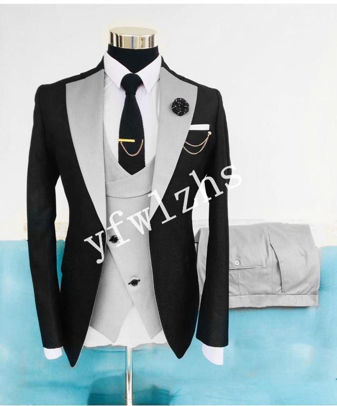 New Arrival One Button Groomsmen Notch Lapel Groom Tuxedos Men Suits Wedding/Prom Best Man Blazer ( Jacket+Pants+Vest+Tie) B319, Same as image
New Arrival One Button Groomsmen Notch Lapel Groom Tuxedos Men Suits Wedding/Prom Best Man Blazer ( Jacket+Pants+Vest+Tie) B319, Same as image
