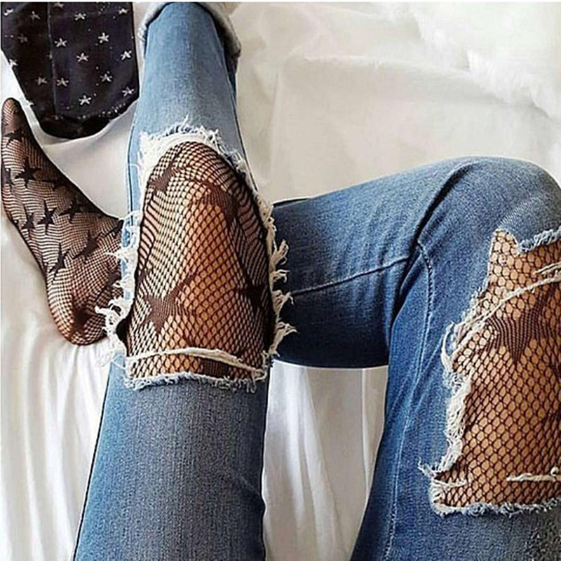 Fashion Cool Sexy Lingerie Star Printed Fishnet Tights Hollow Out Sexy Mesh Pantyhose Punk Pattern Pantyhose Black Women Tights
Fashion Cool Sexy Lingerie Star Printed Fishnet Tights Hollow Out Sexy Mesh Pantyhose Punk Pattern Pantyhose Black Women Tights